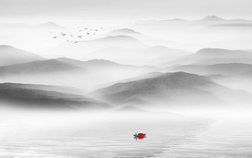 山水畫 水墨山水畫 意境山水畫