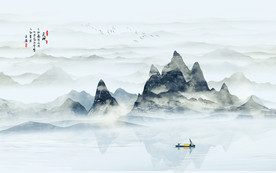 山水畫 水墨山水畫 意境山水畫