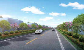 道路效果图公路效果图景观效果图