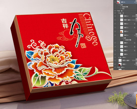 吉祥月中秋月饼效果图