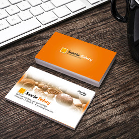 简约名片双面PSD展开图