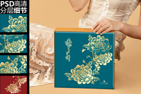 牡丹系列-花香富贵中秋月饼礼盒