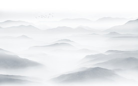 新中式山水背景墻