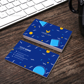 时尚矢量图案可爱卡通名片模板