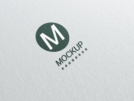纸张效果logo样机