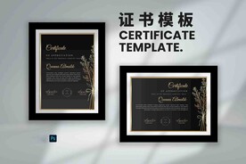 荣誉证书时尚横竖版