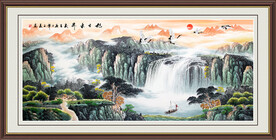 源远流长山水画