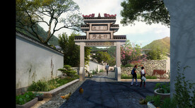 景观效果图乡村效果图农村效果图