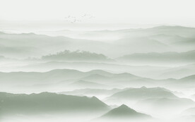 中式水墨山水背景墻