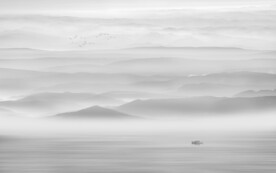 新中式水墨山水畫背景墻