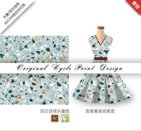 矢量手繪創(chuàng)意雜亂碎石圖案