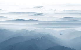 水墨山水畫背景墻