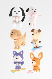 C4D毛絨動物狗狗公仔3D立體