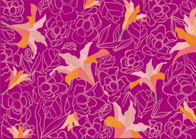 矢量裝飾花卉圖案