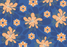 矢量裝飾花卉圖案