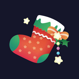 圣誕節(jié)卡通圣誕襪