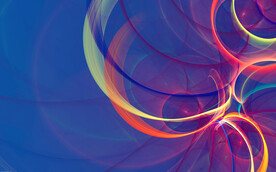 炫彩3D抽象拉絲煙霧線條流體