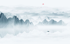 水墨山水画