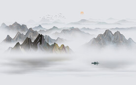 水墨山水画