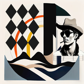 抽象人物裝飾畫