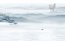 水墨江南水乡