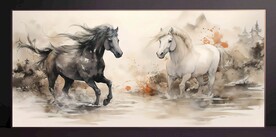 山水畫(huà)裝飾畫(huà)無(wú)框畫(huà)