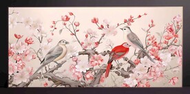 山水畫裝飾畫無框畫