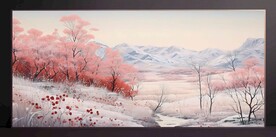 山水畫(huà)裝飾畫(huà)無(wú)框畫(huà)