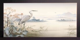 山水畫裝飾畫無框畫