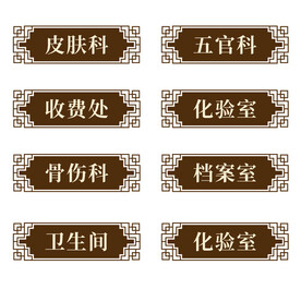中醫(yī)科室牌