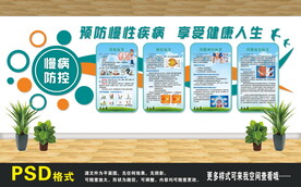 慢病防控文化墻