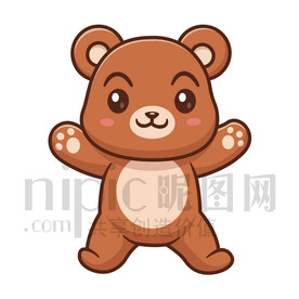 可愛卡通小熊