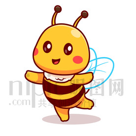 可愛卡通小蜜蜂
