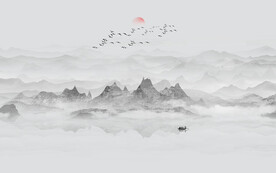 水墨山水画