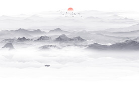 水墨山水图