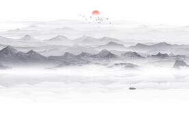 水墨山水图