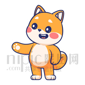 可爱卡通小动物小狗