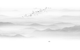 水墨山