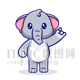 可爱卡通大象