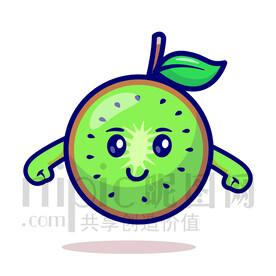 可愛卡通獼猴桃