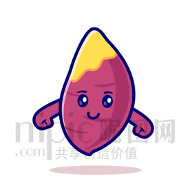 可愛卡通紅薯苕