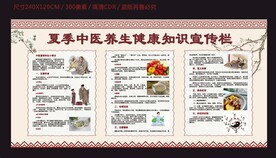 夏季中醫(yī)養(yǎng)生健康宣傳欄