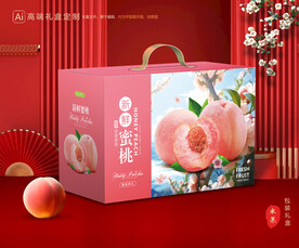 桃子包裝 水蜜桃禮盒
