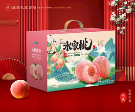 桃子包裝 水蜜桃禮盒
