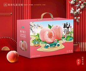 桃子包裝 水蜜桃禮盒