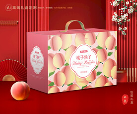 桃子包裝 水蜜桃禮盒