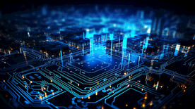 藍(lán)色電路板背景