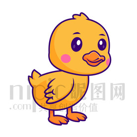 可愛卡通鴨子