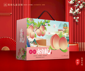 桃子包裝 水蜜桃禮盒