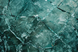 綠色碎玻璃抽象紋理